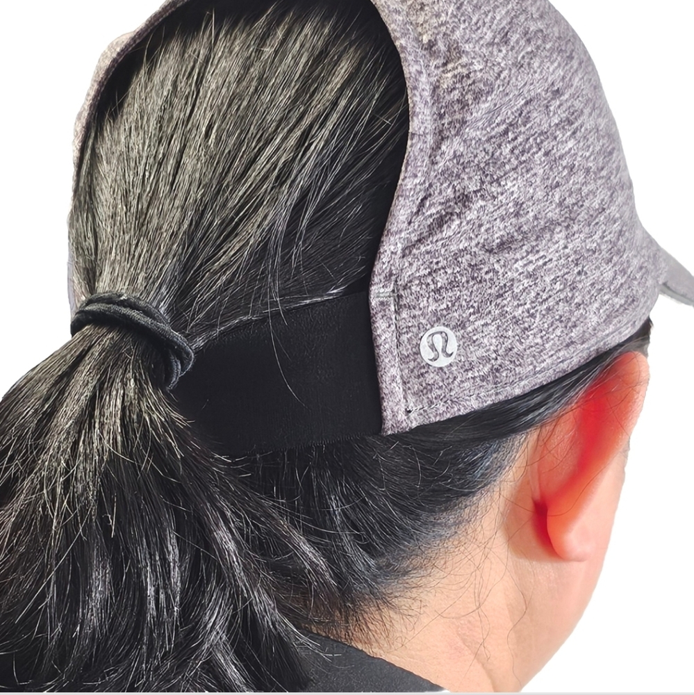 Lululemon Women's OS Baller Hat Run Ponytail Heathered Gray Soft Packable Hat - Picture 9 of 13